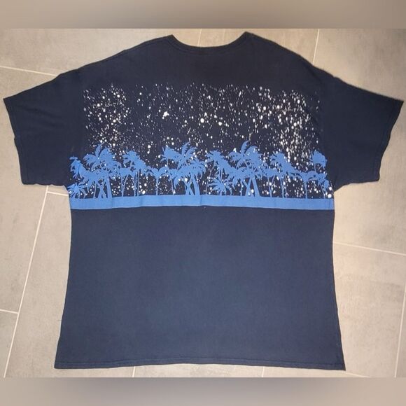 Vintage Sea World Mens T Shirt 3XL 90s Orlando Orca Wrap Around  Graphic Blue - Picture 2 of 4